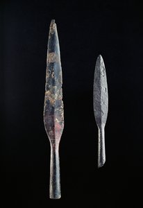 Deux pointes de lance (fer)